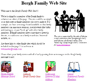Bergh Family Website